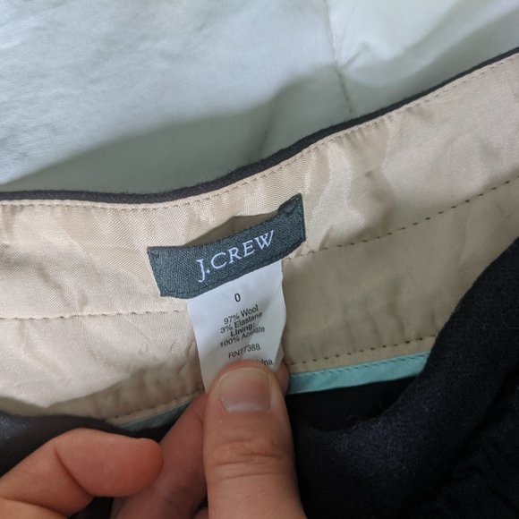 J Crew Black Wool Mini Skirt - Picture 2 of 4